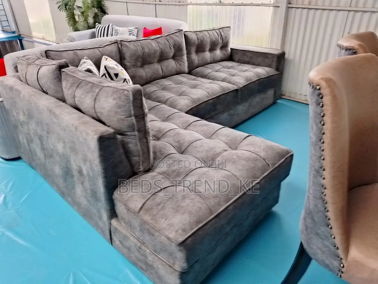 Seamless 6 Seater Chester L Seat Sofa