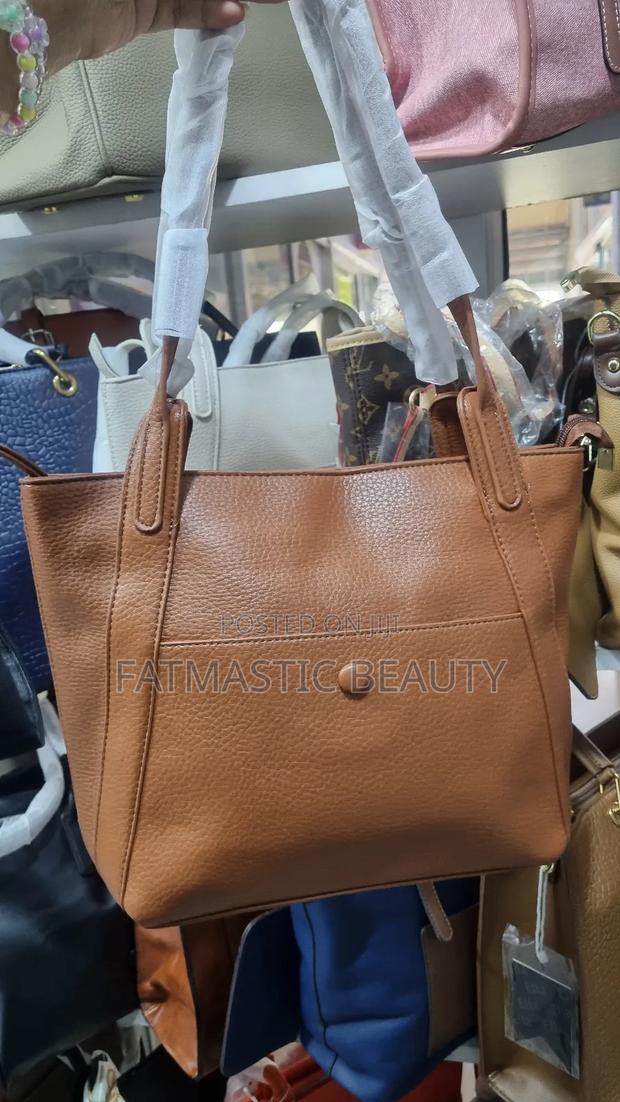 Simple Brown Shoulder Bag /Tote - thumbnail 2