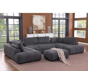 9 Seater Elegant Bubble U Seat With a Puff - thumbnail 2