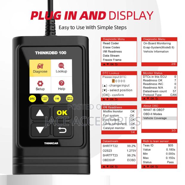Original Thinkcar Thinkobd100 Diagnostic  Scanner - thumbnail 3