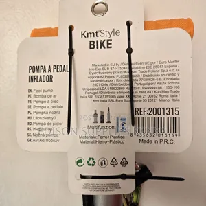 Bike Pump With Gauge 100psi Bicycle Hand Ball Tire Pump Heavy Duty