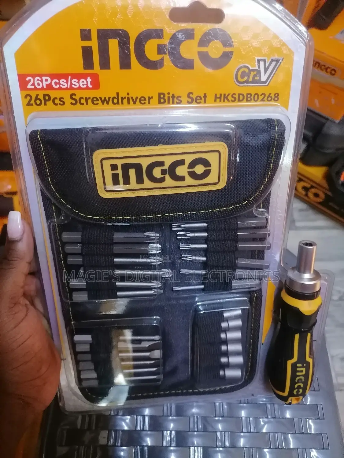 Super Excellent 26pcs Ingco Screwdriver Bit Set