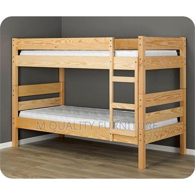 4 by 6 Wooden Double Decker Bed