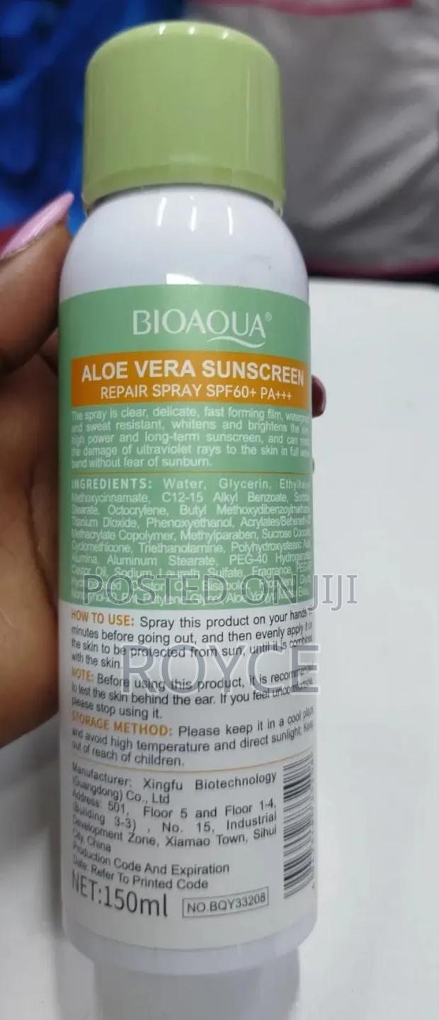 Aloe Vera Sunscreen Spray -SPF 60+ - thumbnail 3