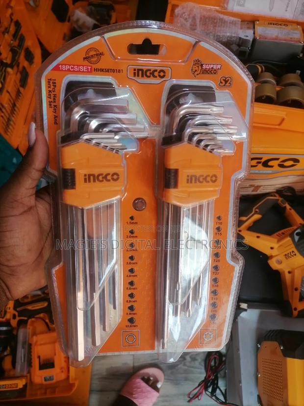 Most Affordable 18pcs Ingco Hex and Torx Key Set - main view