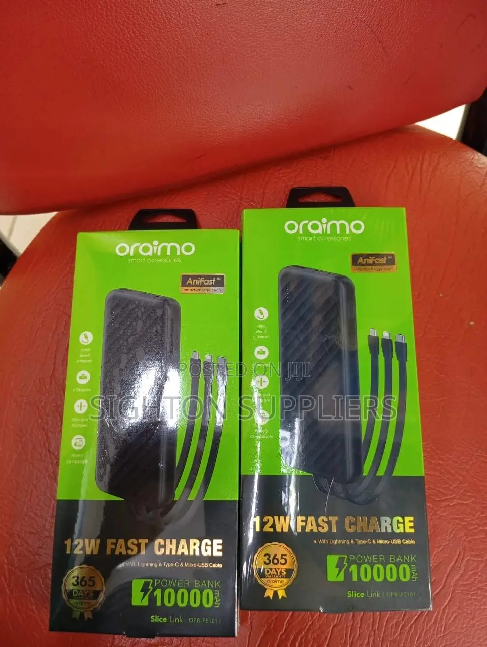 Oraimo 10000mah 12w With Cables