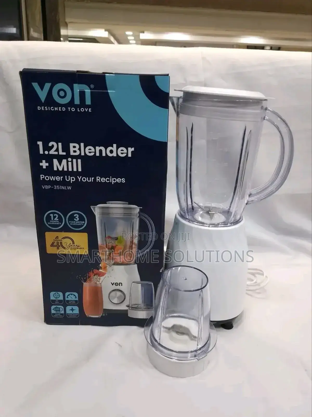Von Vbp351nlw Blender, 350w - White