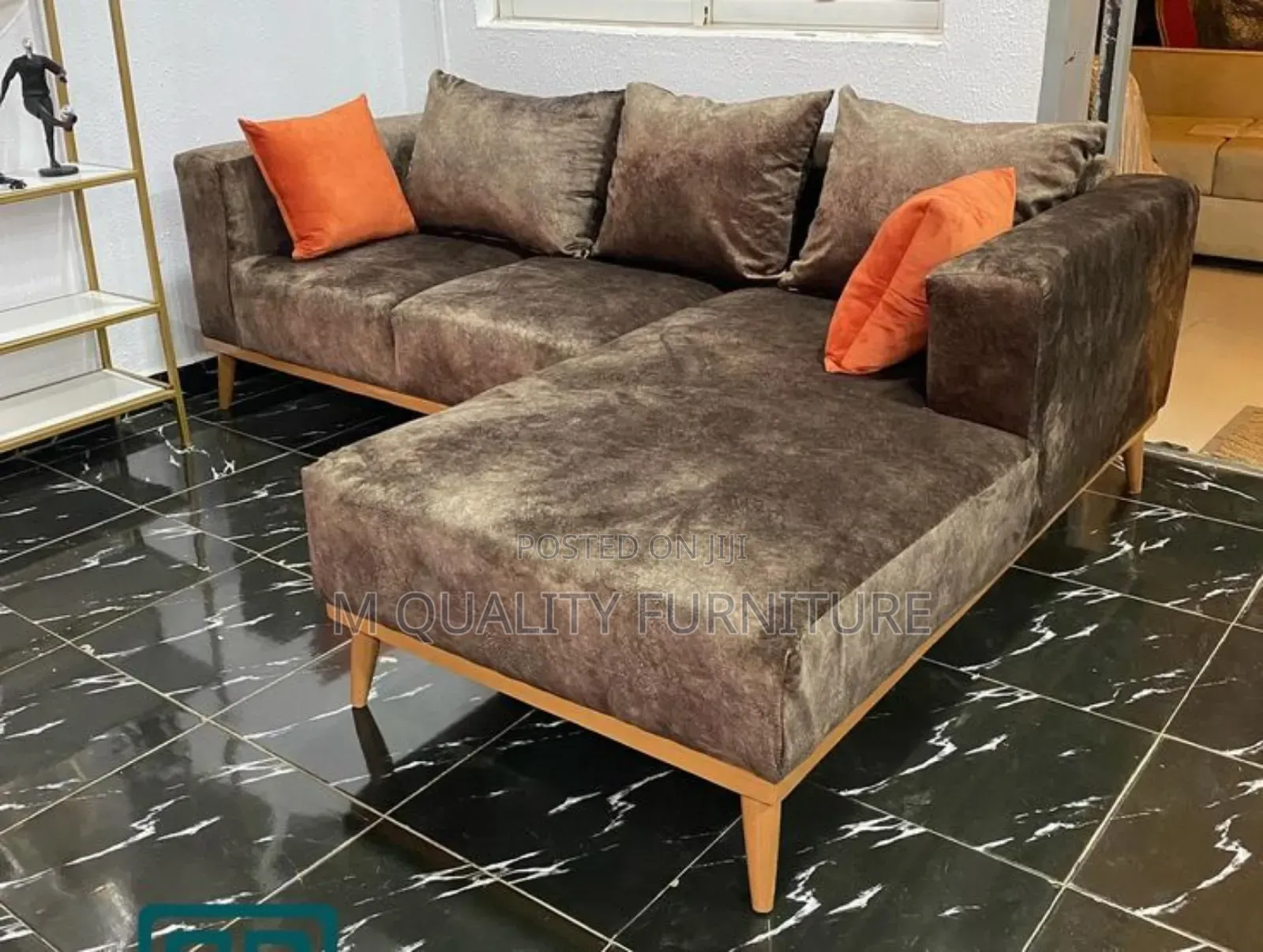 New Brown Back Pillows Couch