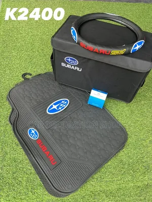 3in1 Subaru Logo Branded Bootorganizer+Mats+Steering Covers