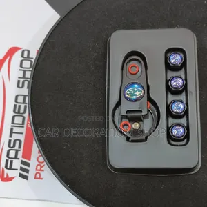 4pcs Black Subaru Universal Valve Tire Caps With Logo