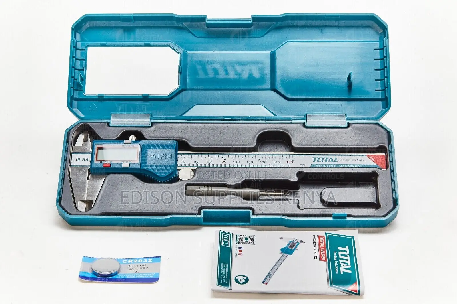 Total Digital Vernier Caliper 150mm /6" Stainless Steel