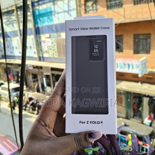 Samsung Galaxy Fold 4 Leather Smart View Flip Cover