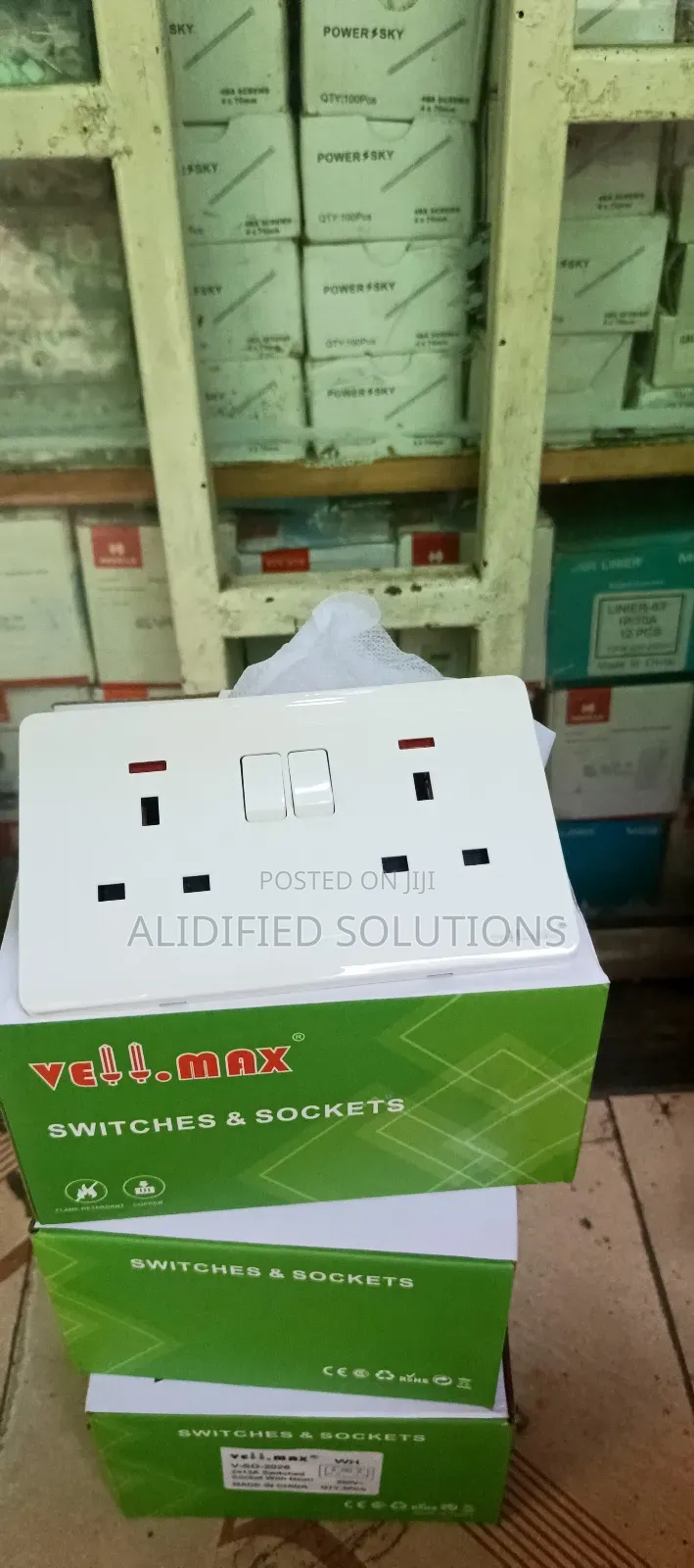 Screwless Vellmax Double Socket