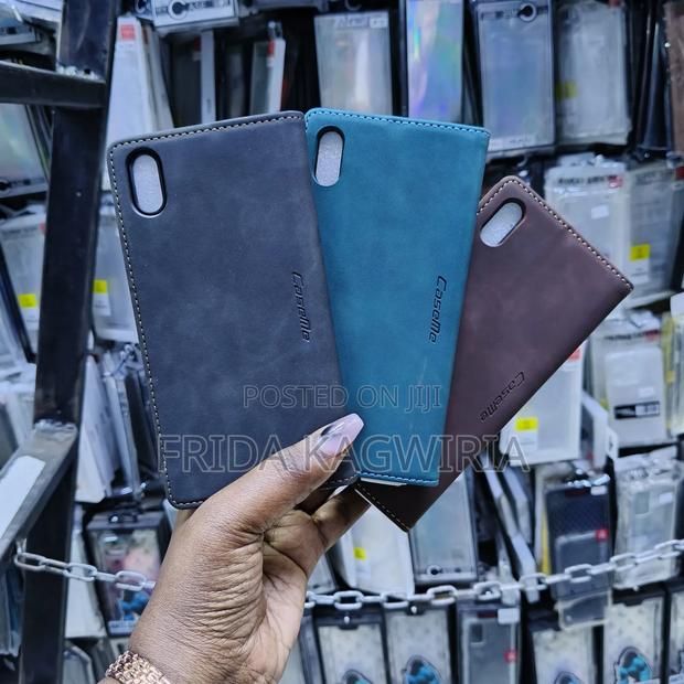 iPhone Xs Max Caseme Leather Flip Cover - thumbnail 2