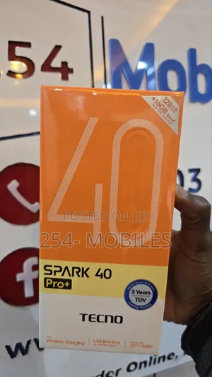 New Tecno Spark 40 Pro+ 128 GB Black