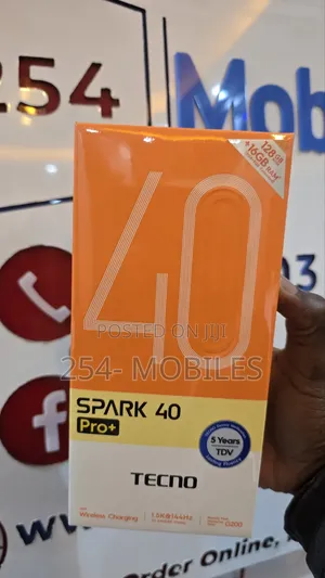 New Tecno Spark 40 Pro+ 128 GB Black