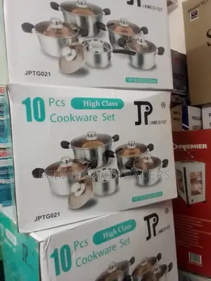 Jp 10-Piece Stainless Steel Cookware Set