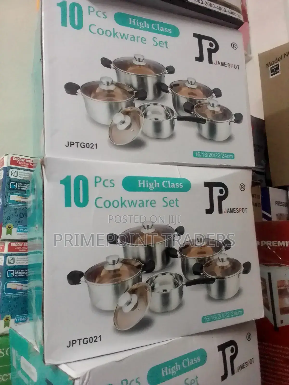 Jp 10-Piece Stainless Steel Cookware Set