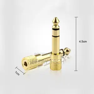 Headphone Jack Adapter 6.35mm 1/4inch Male to 3.5mm 1/8 Inch