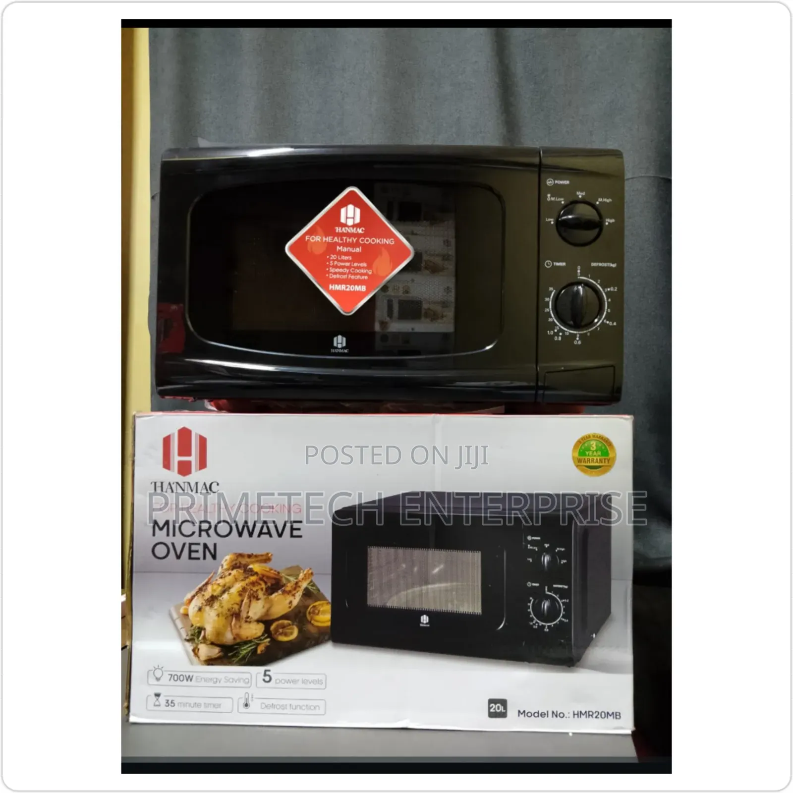 Hanmac 20litrs Manual Black Microwave