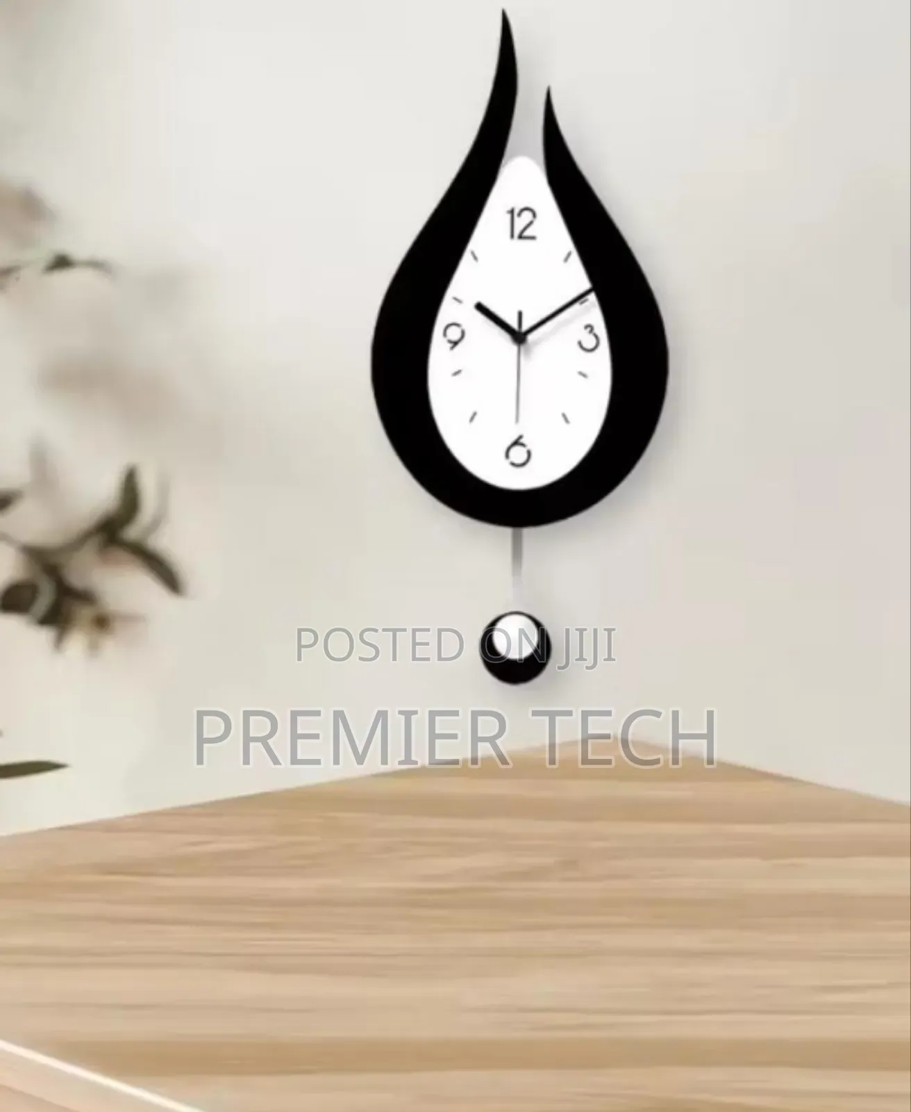 U-Shaped Wall Clock