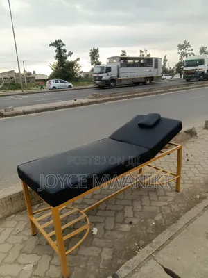 Massage Bed, Black And Gold
