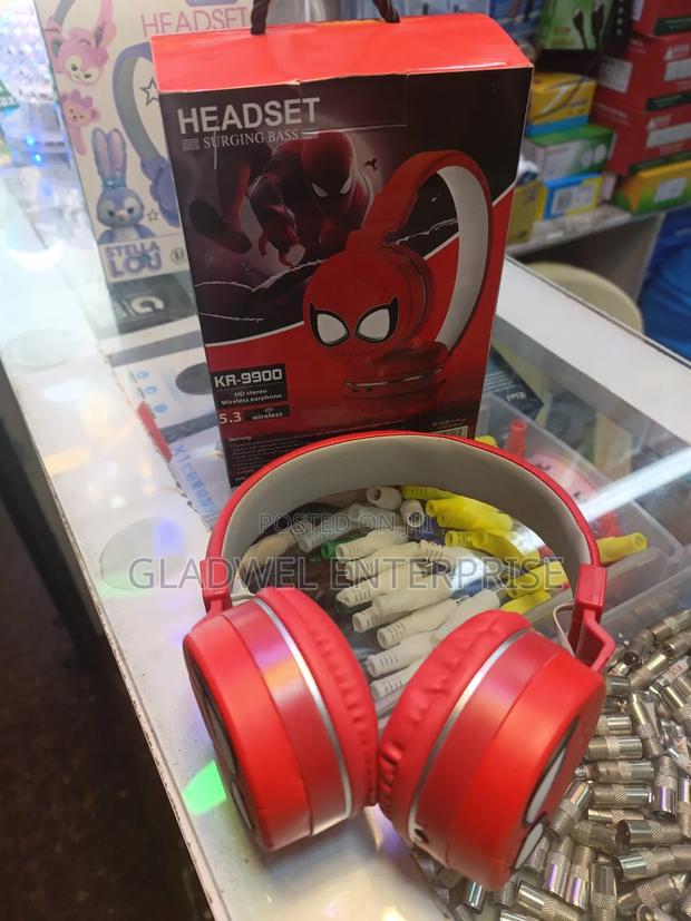 Kids Headset Wireless. With Spiderman - main view