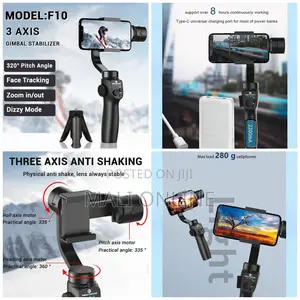 F10 3-axis Handheld Gimbal Stabilizer With Tripod