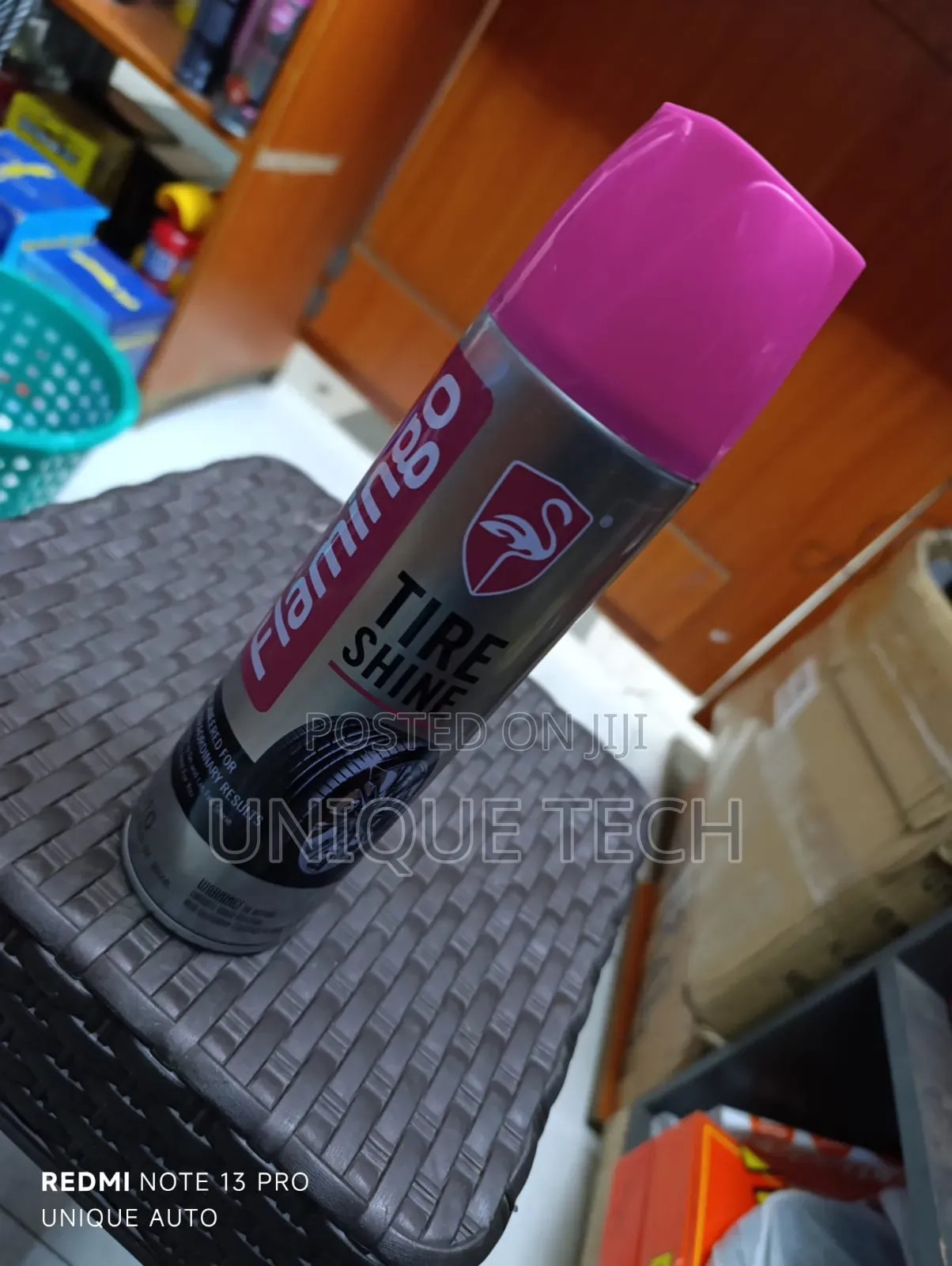 Flamingo Tire Shine – Smooth Black Look, No Wipe