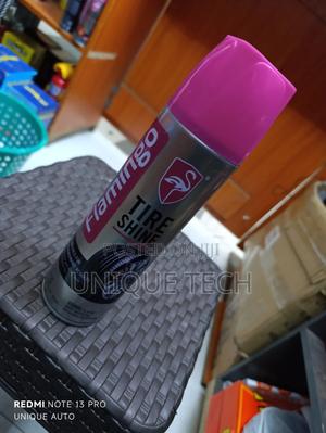 Flamingo Tire Shine – Smooth Black Look, No Wipe - thumbnail 2