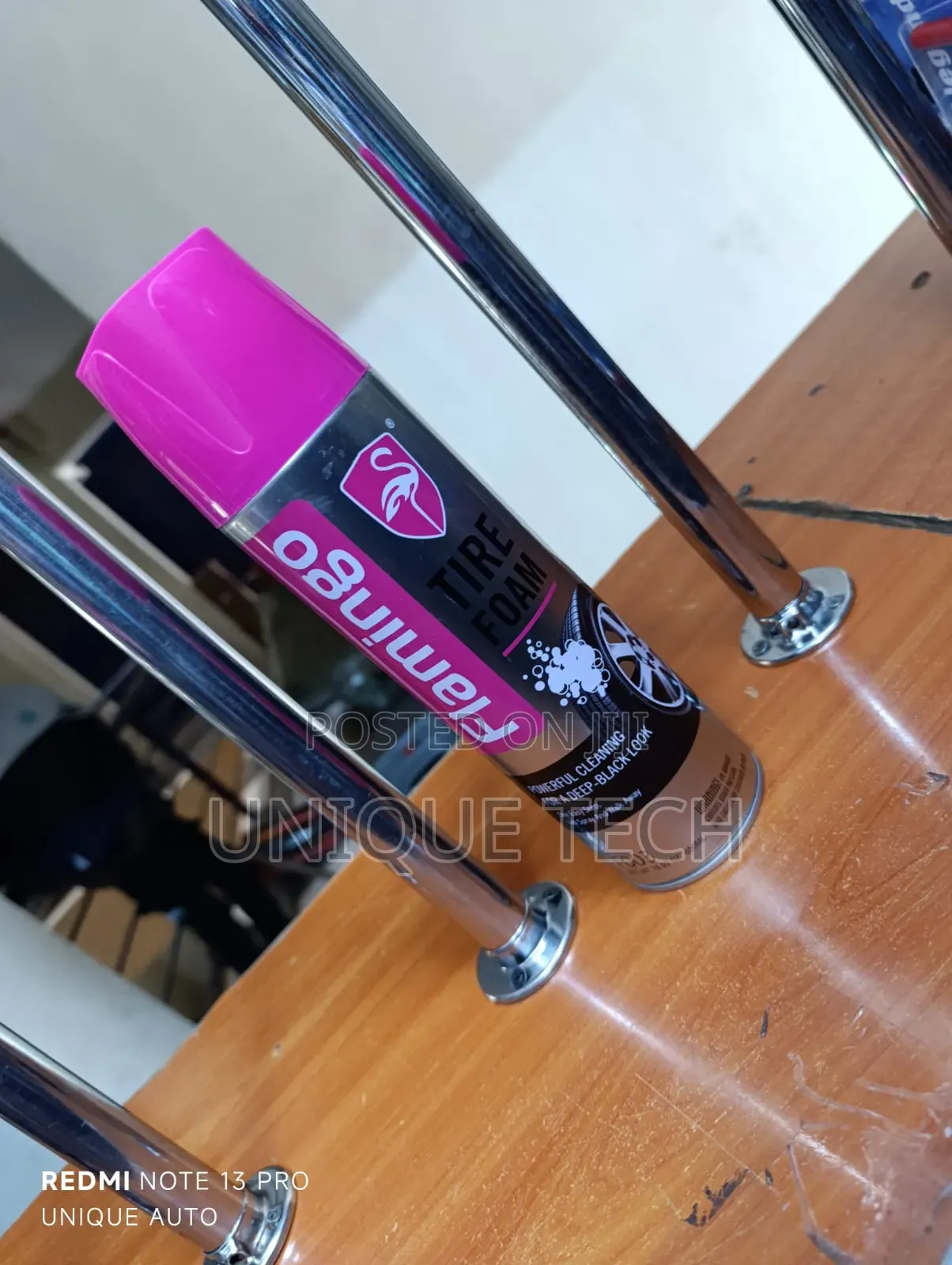 Flamingo Tire Foam – Clean, Shine Protect in One
