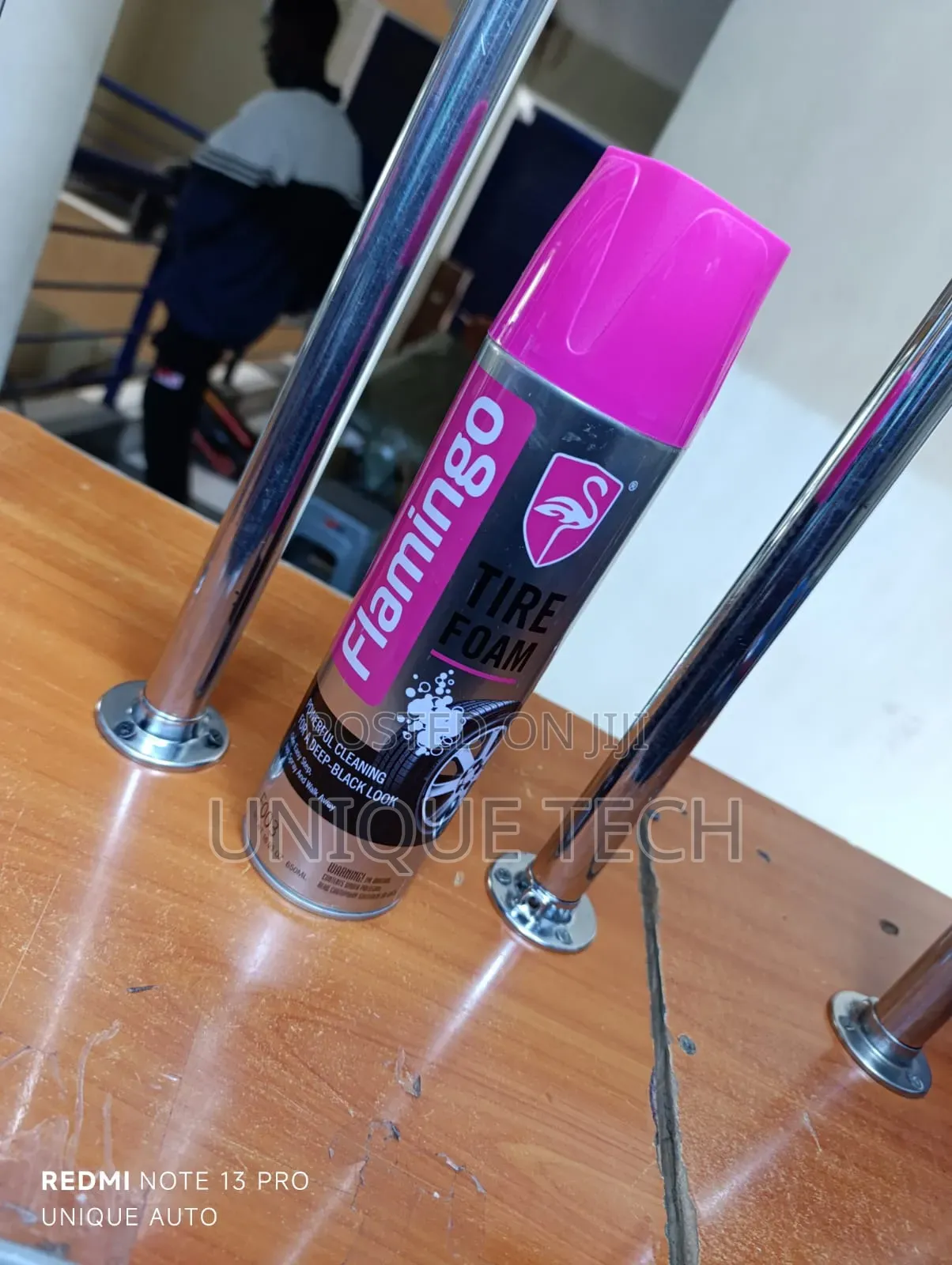 Flamingo Tire Foam – Instant Shine, No Wipe Needed
