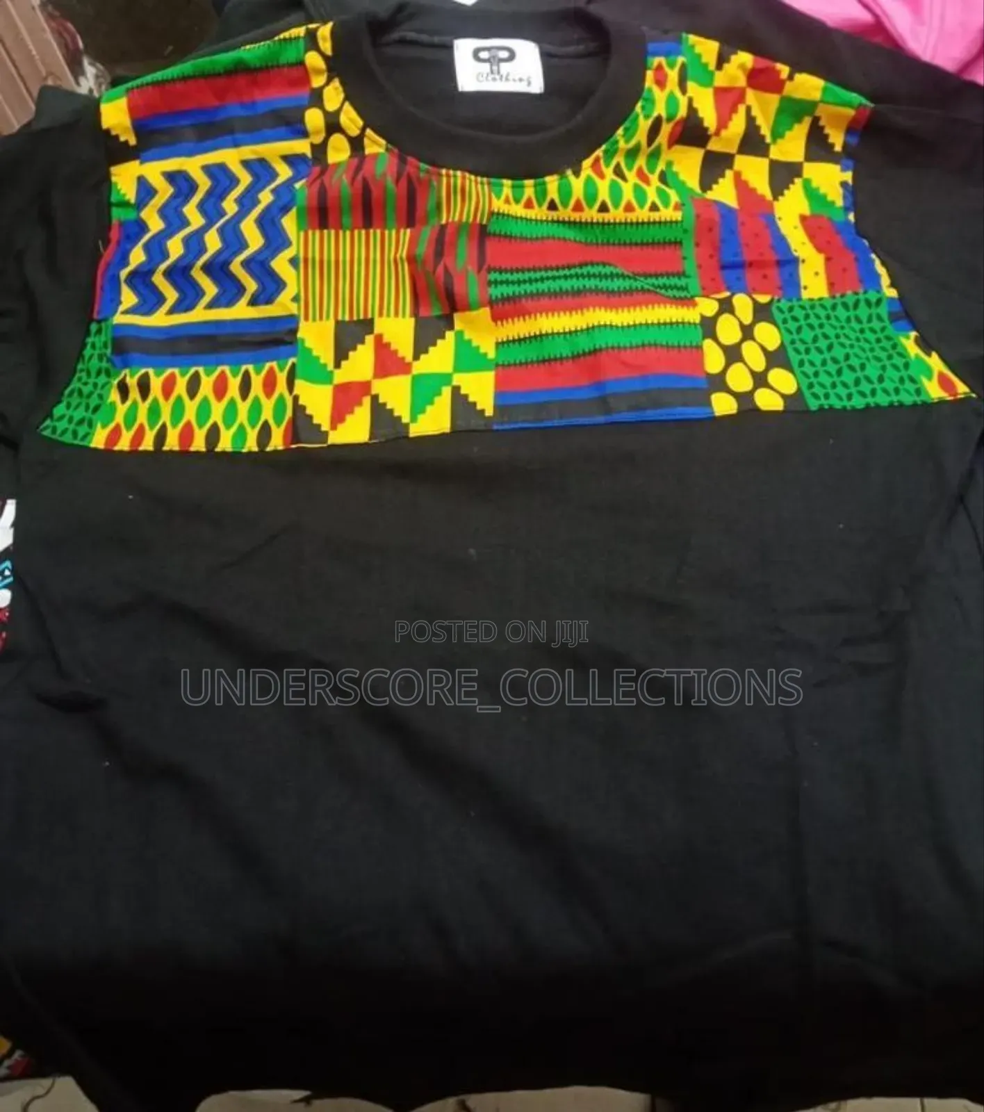 Unisex African Tshirt With Kitenge Patterns