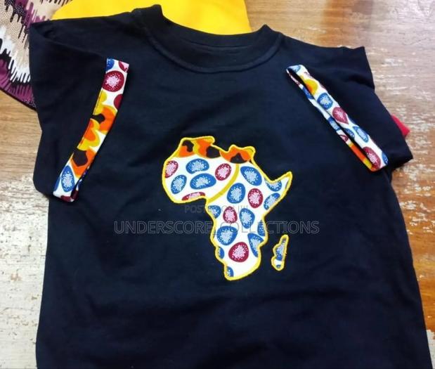 Unisex African Tshirt With Kitenge Patterns - thumbnail 2