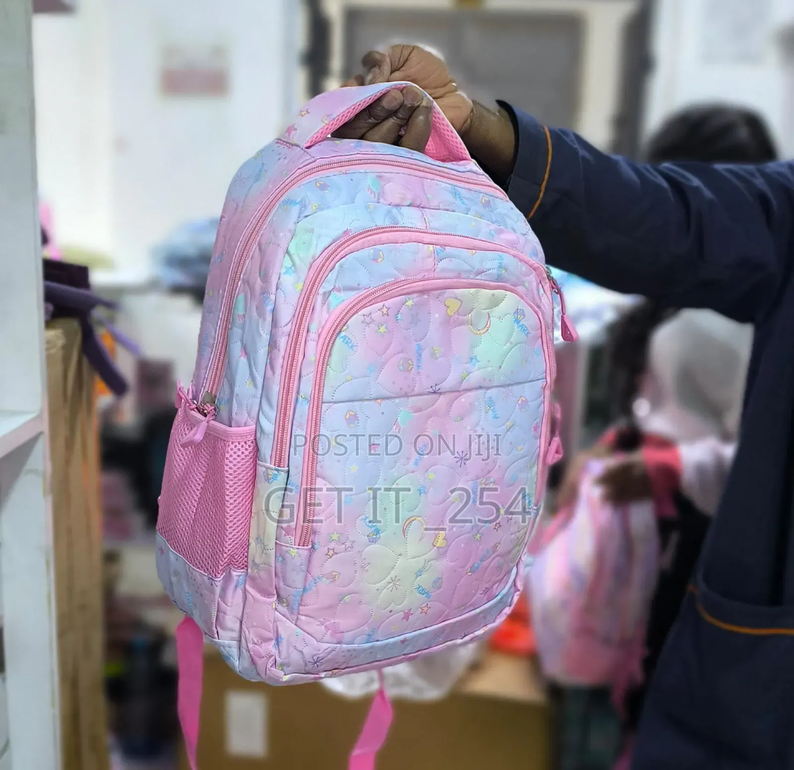 *Spray Colour Effect School Bag* 

 42cmby26by31cm.