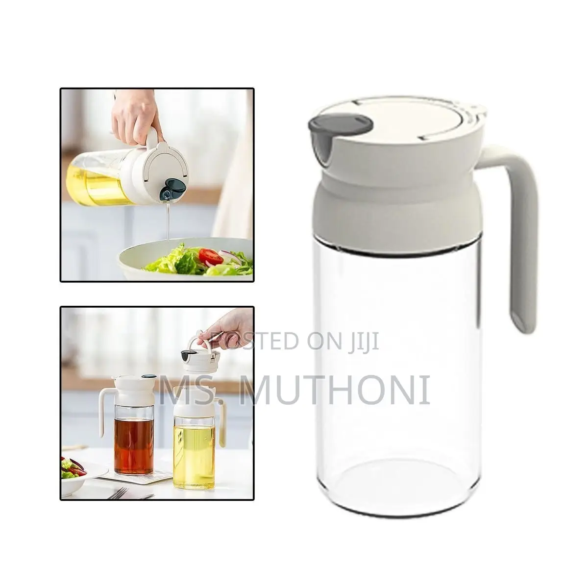 Glass 550 Ml Automatic Oil Dispenser