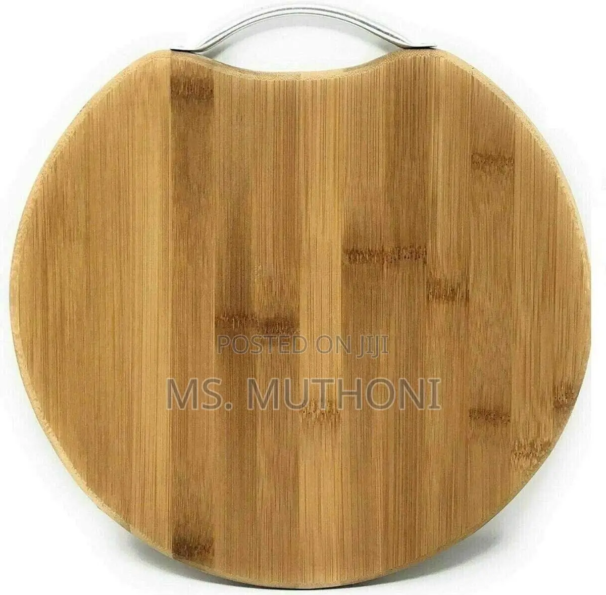 32 Cm High Quality Round Bamboo Chopping Board With Handle