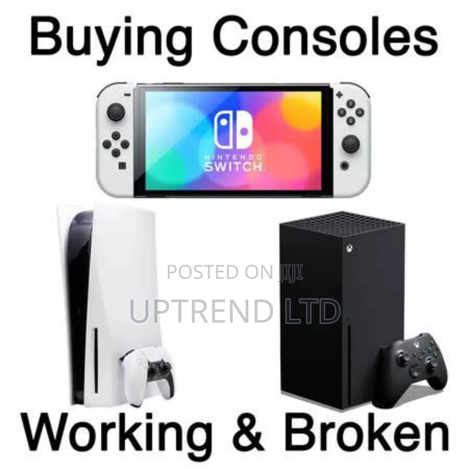 Buying Consoles , Working and Broken
