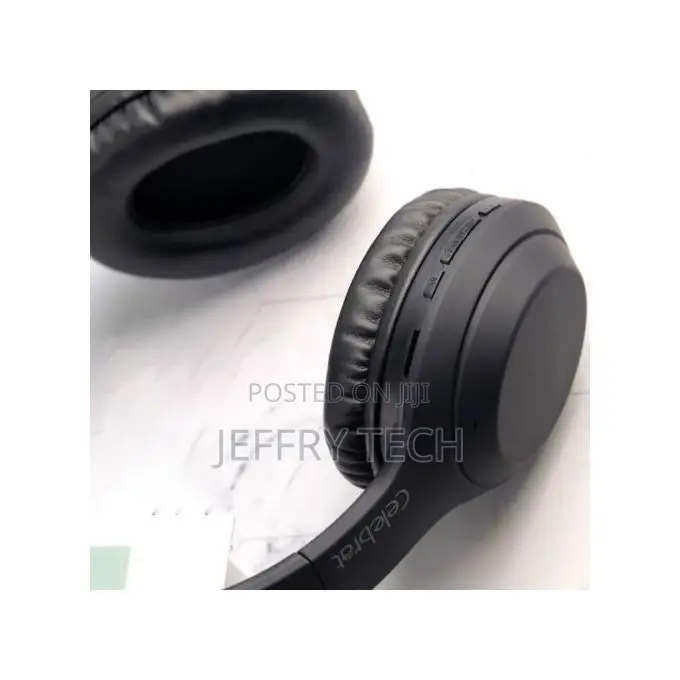 Celebrat A18 Wireless Bluetooth Headphones Extra Bass Black
