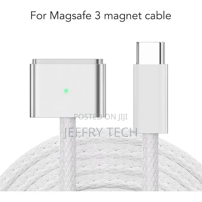 Usb C to Magsafe 3 Charging Cable, 2m Braided Wire Charging