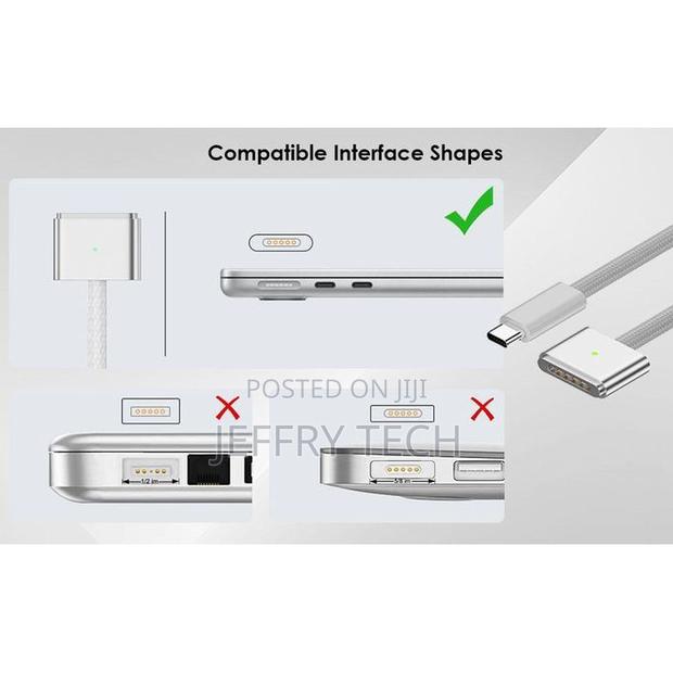 Usb C to Magsafe 3 Charging Cable, 2m Braided Wire Charging - thumbnail 4