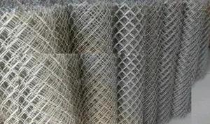 Galvanized Chain Link Mesh, 11g, 4ft, 50x50