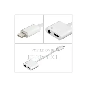 iPhone Adapter, Dual Lightning Adapter Splitter, 2 in 1 Au