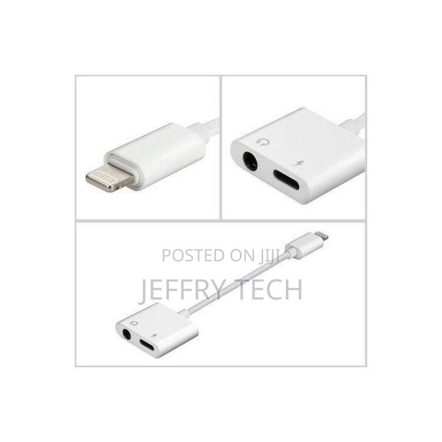 iPhone Adapter, Dual Lightning Adapter Splitter, 2 in 1 Au - main view
