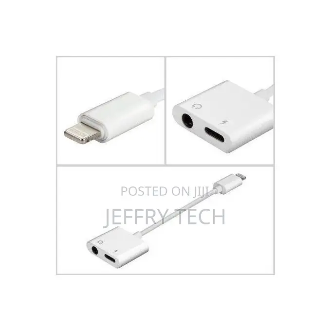iPhone Adapter, Dual Lightning Adapter Splitter, 2 in 1 Au