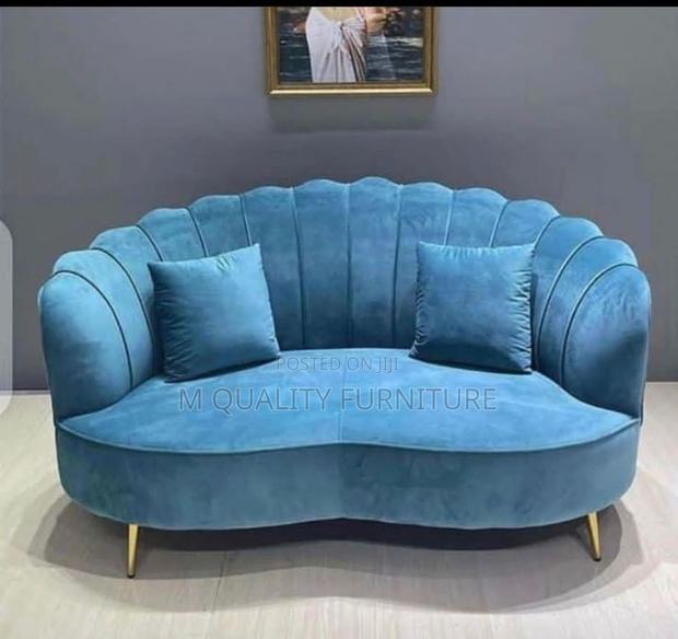 Blue 2 Seater Uniquely Modernized Sofa