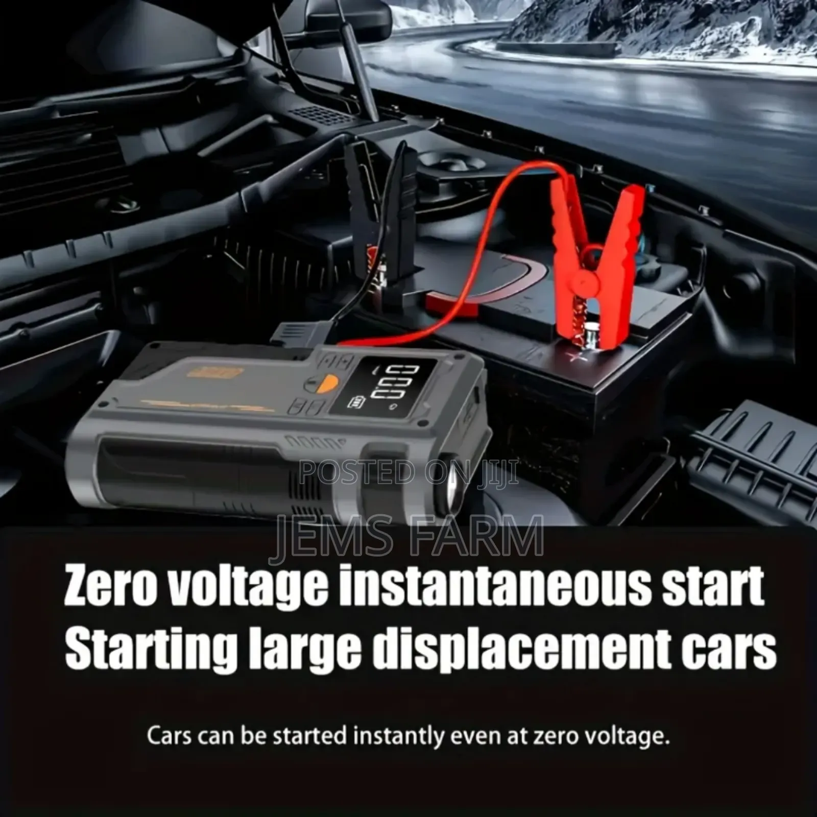Portable Car Tire Inflator Pump,Emergency Jump Starter