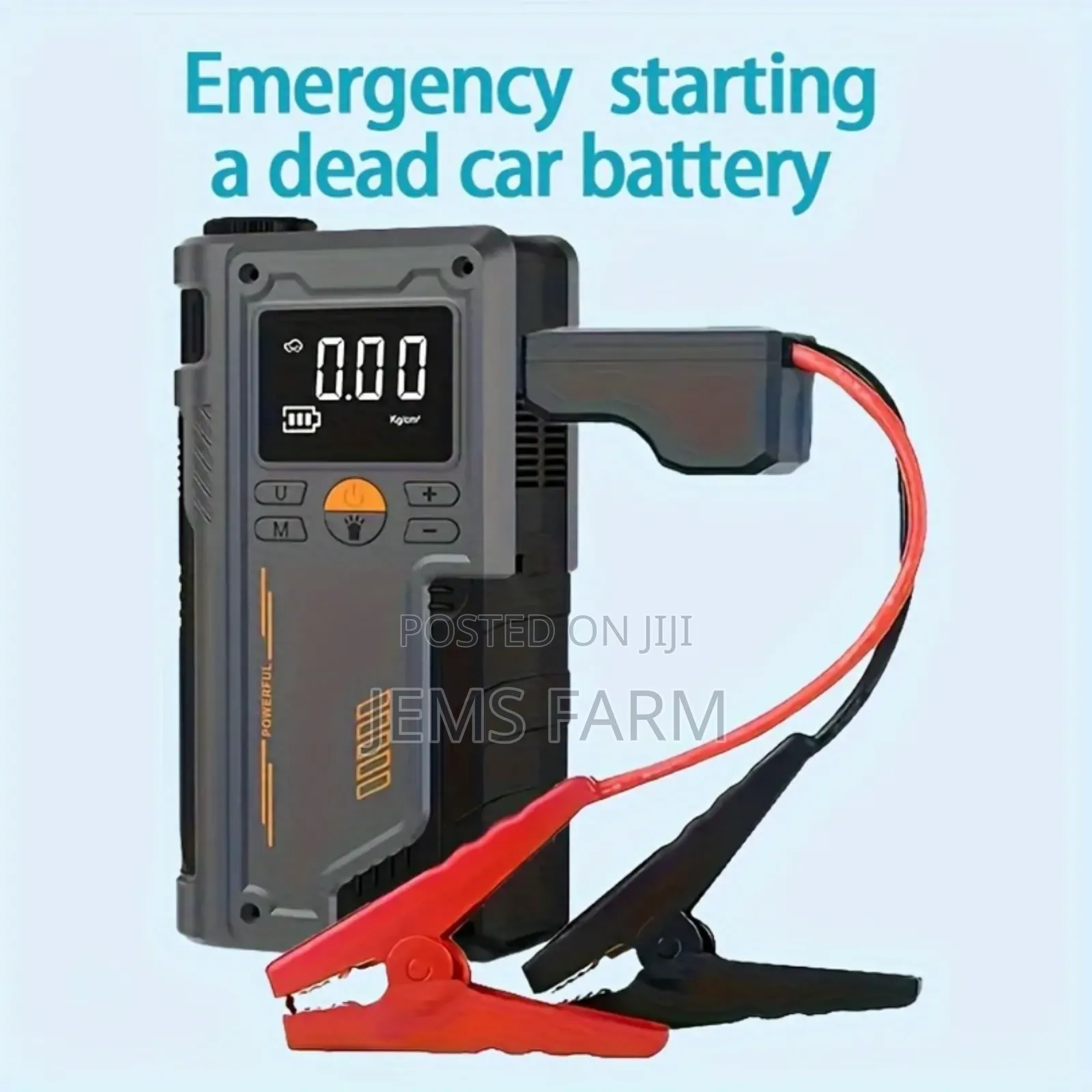 Portable Car Tire Inflator Pump,Emergency Jump Starter