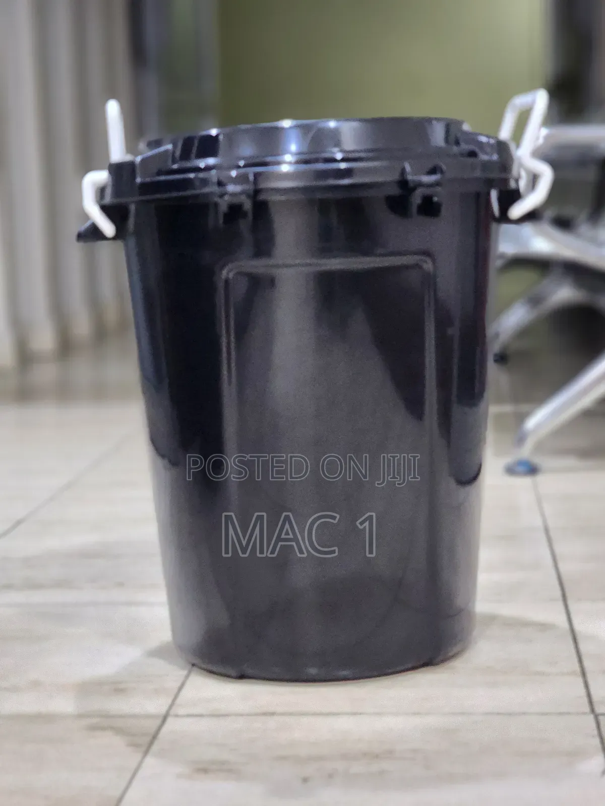 Black 50ltrs Bin Water Storage Dustbin Vendor Storage