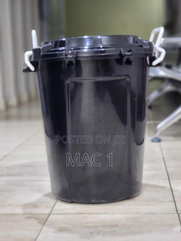 Black 50ltrs Bin Water Storage Dustbin Vendor Storage - main view